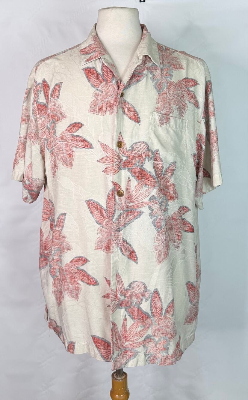 Tommy Bahama Original Fit Button Up Dress Shirt 100% Silk